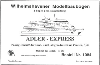 Plan PassengerShip Adler Express - WILHELMS